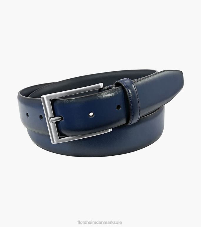 Florsheim unisex ægte læderbælte i karmin NF0RV519 tilbehør flåde