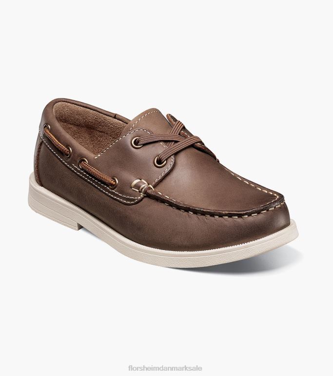 Florsheim børn kroket jr moc toe bådsko NF0RV422 fodtøj brun lm