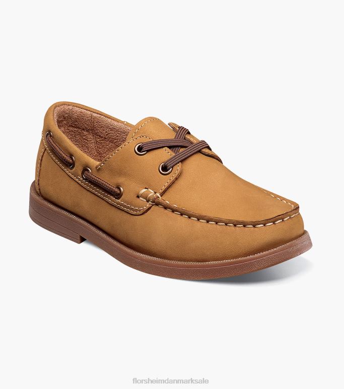 Florsheim børn kroket jr moc toe bådsko NF0RV424 fodtøj tan
