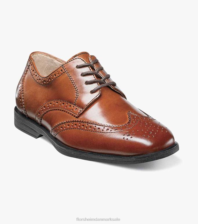 Florsheim børn afsløre jr vingespids oxford NF0RV483 fodtøj cognac