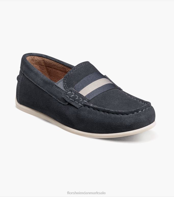 Florsheim børn jasper jr moc tårem loafer NF0RV426 fodtøj marineblå ruskind