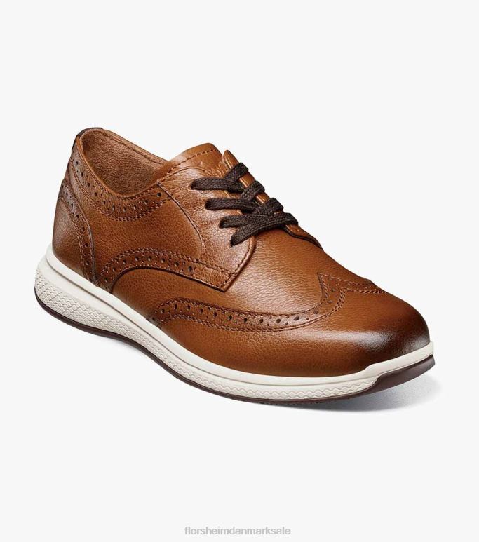 Florsheim børn store søer jr vingespids oxford NF0RV442 fodtøj cognac