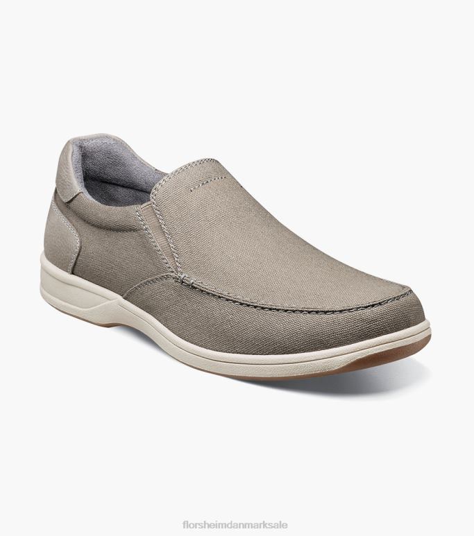 Florsheim Mænd lakeside canvas moc toe slip på NF0RV8 fodtøj grå