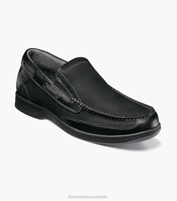 Florsheim Mænd lakeside moc toe slip på NF0RV364 fodtøj sort