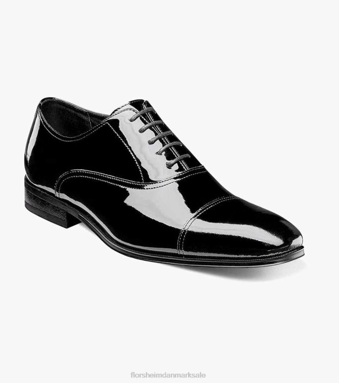 Florsheim Mænd tux cap toe oxford NF0RV235 fodtøj sort patent