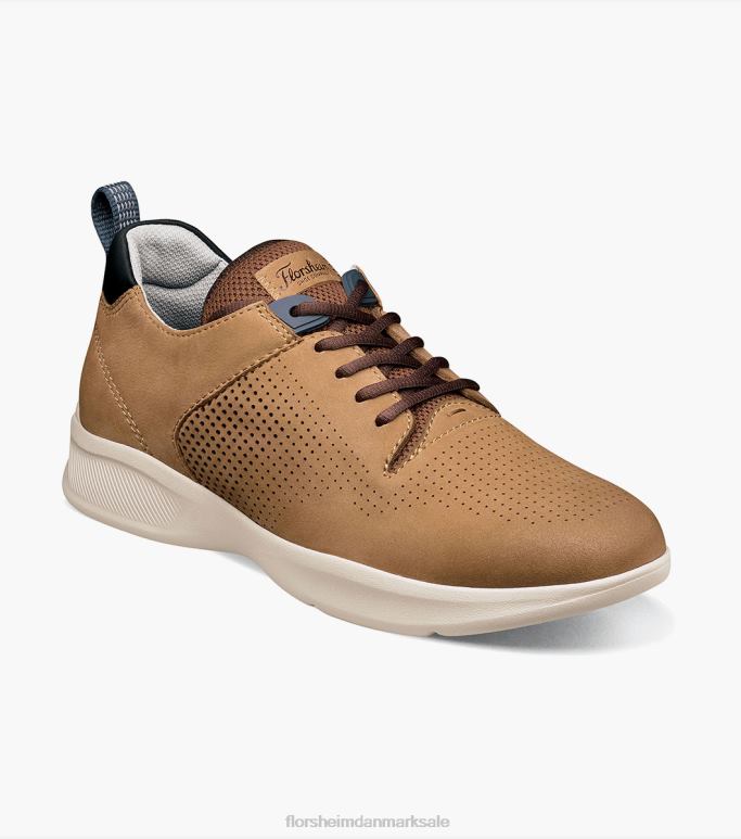 Florsheim Mænd studio perf sneaker med snørebånd NF0RV293 fodtøj tan