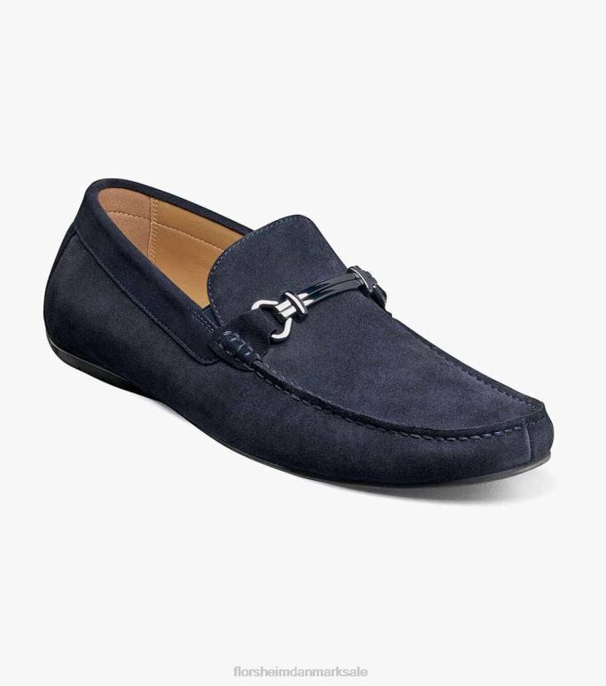 Florsheim Mænd dubino moc toe bit loafer NF0RV271 fodtøj marineblå ruskind
