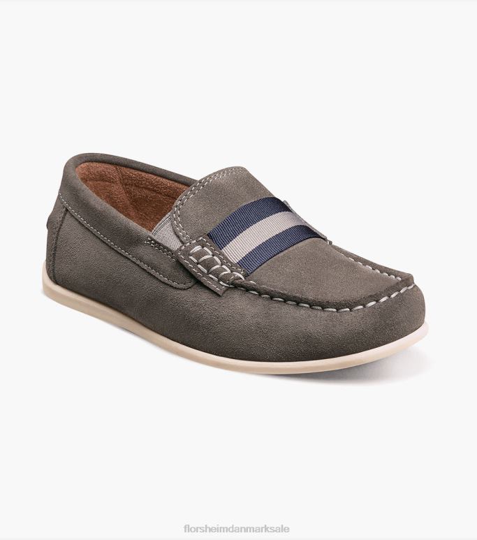 Florsheim børn jasper jr moc tårem loafer NF0RV429 fodtøj grå ruskind