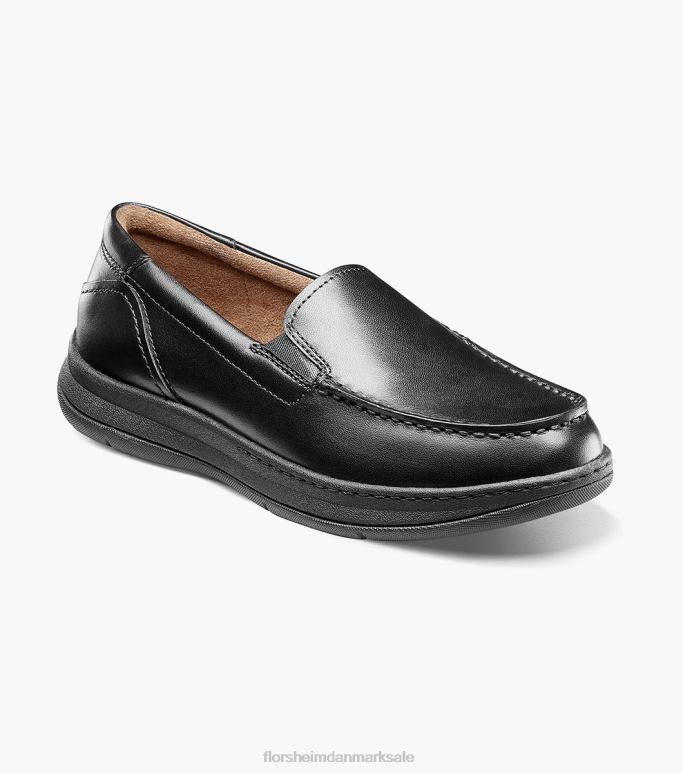 Florsheim børn central jr moc toe venetiansk loafer NF0RV480 fodtøj sort