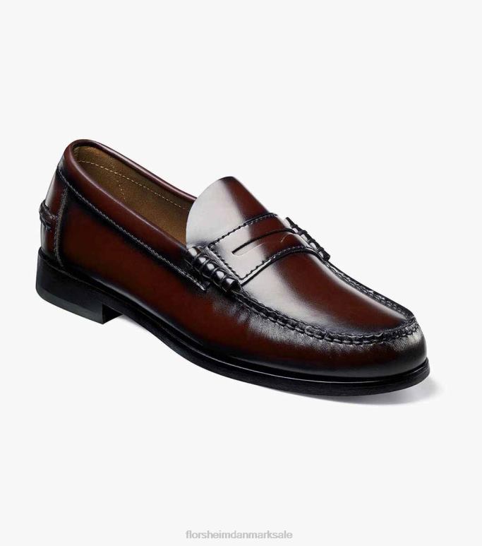 Florsheim Mænd berkley moc toe penny loafer NF0RV183 fodtøj bordeaux