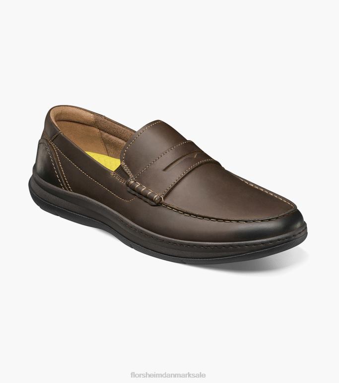 Florsheim Mænd central moc toe penny loafer NF0RV240 fodtøj brun lm