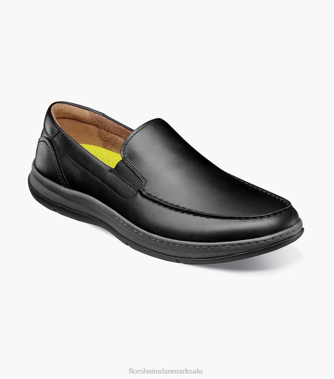 Florsheim Mænd central moc toe venetiansk loafer NF0RV65 fodtøj sort