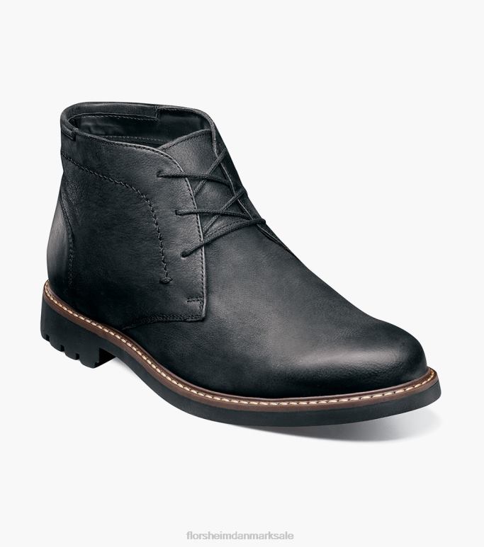 Florsheim Mænd chukka støvle med almindelig tå NF0RV249 fodtøj sort nubuck