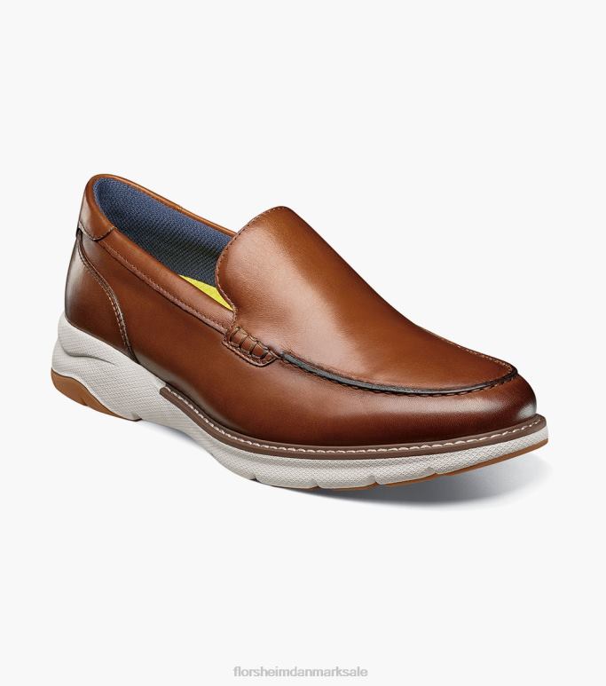 Florsheim Mænd frenzi moc toe venetiansk loafer NF0RV48 fodtøj cognac