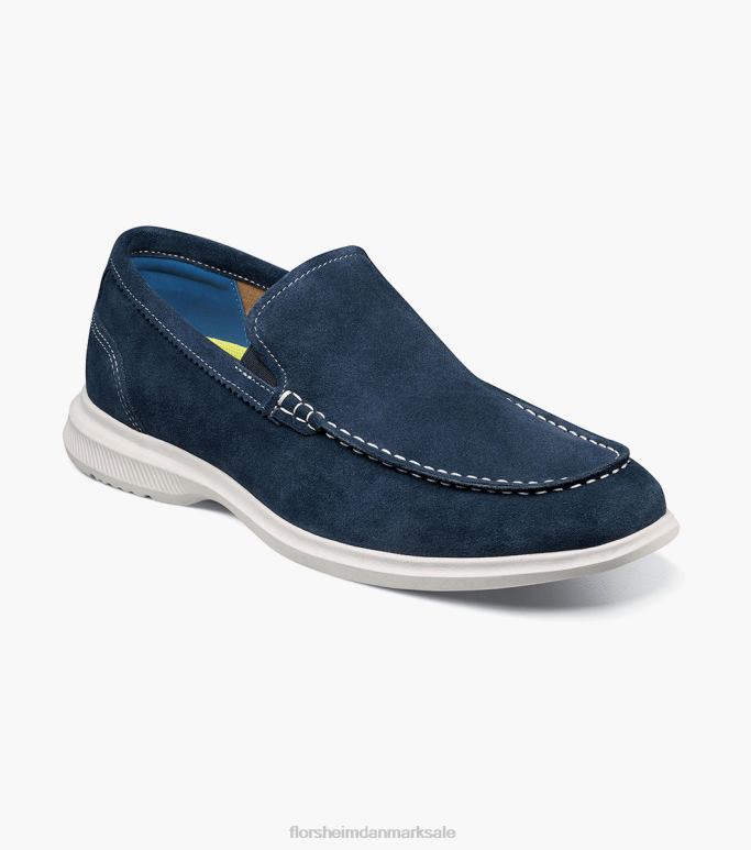 Florsheim Mænd hamptons moc toe venetiansk loafer NF0RV6 fodtøj marineblå ruskind