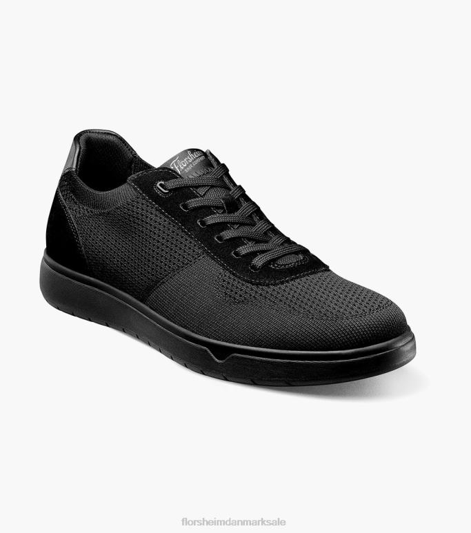 Florsheim Mænd heist 1 strik 6-øjet blonde til tå sneaker NF0RV17 fodtøj sort