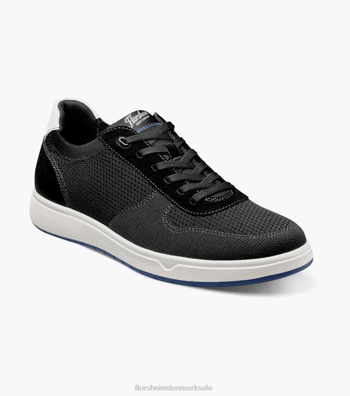 Florsheim Mænd heist 1 strik 6-øjet blonde til tå sneaker NF0RV20 fodtøj sort hvid
