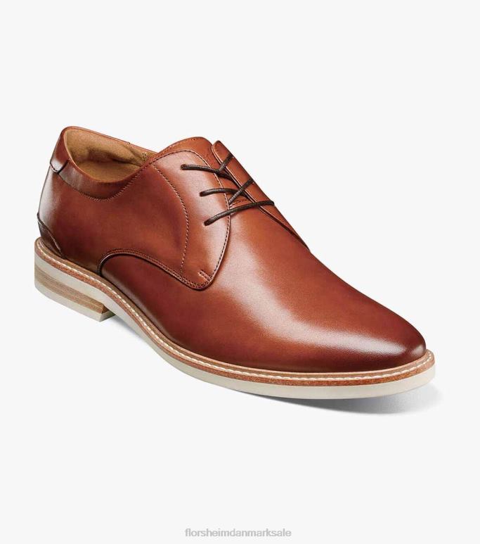 Florsheim Mænd højland plain toe oxford NF0RV323 fodtøj cognac