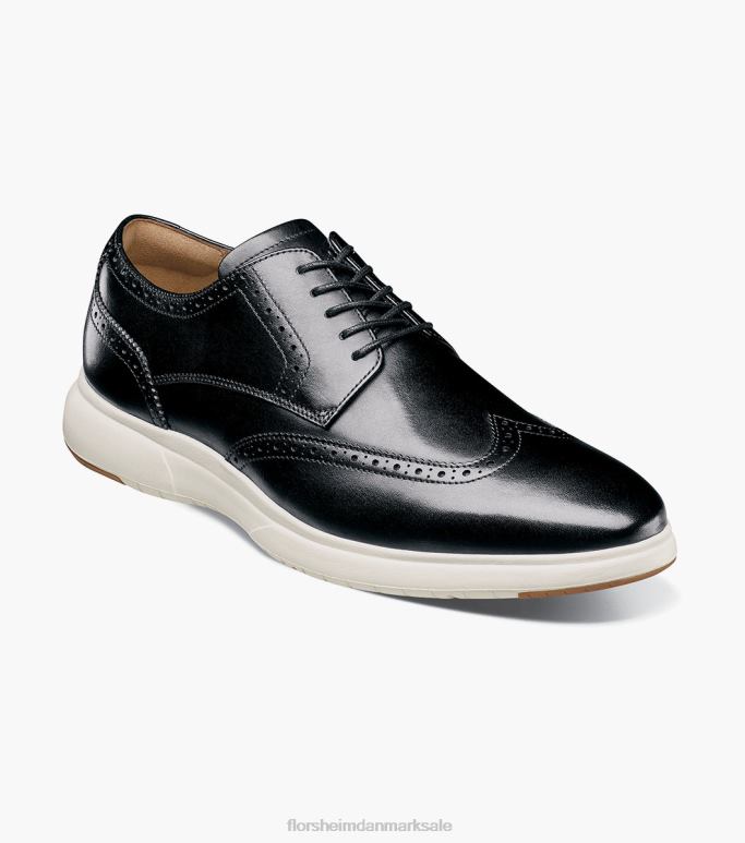 Florsheim Mænd instrumentbræt vingespids oxford NF0RV173 fodtøj sort hvid