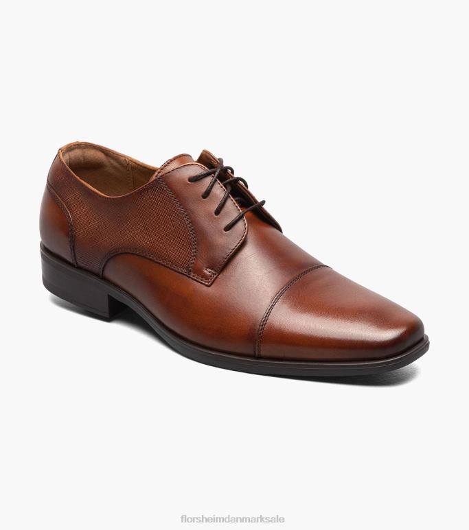Florsheim Mænd jackson cap toe oxford NF0RV151 fodtøj cognac