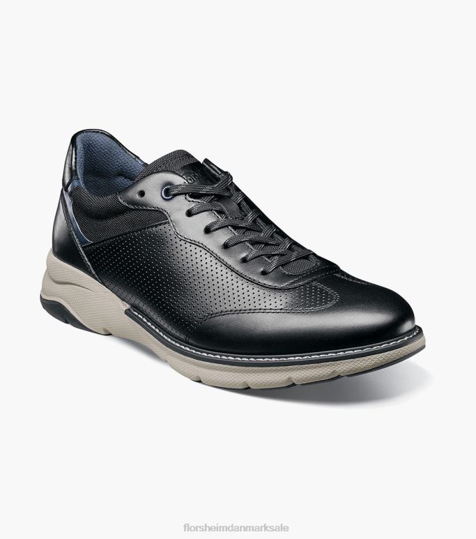 Florsheim Mænd frenzi t-toe oxford NF0RV38 fodtøj sort