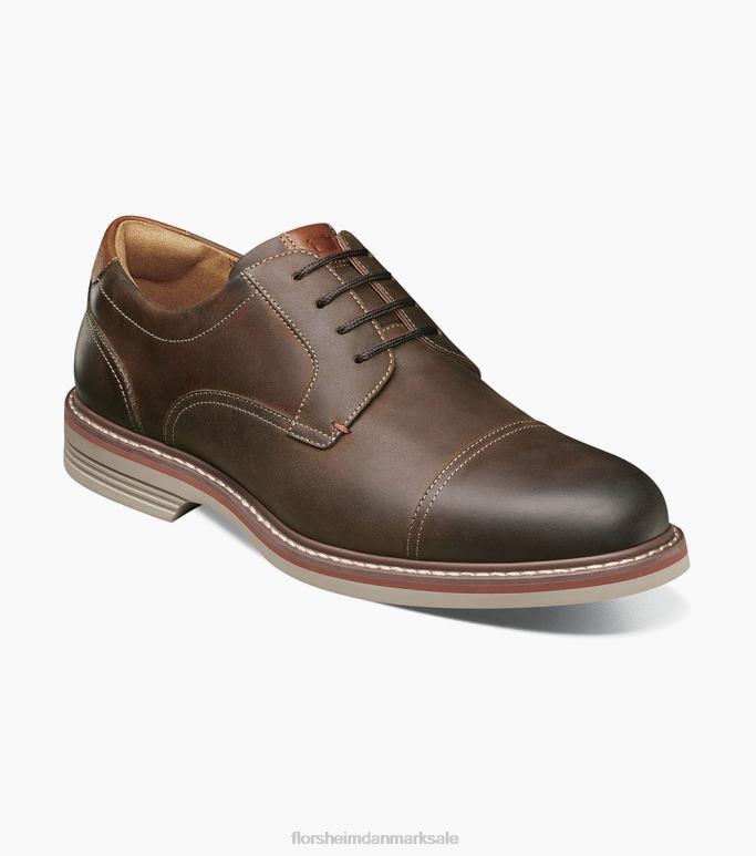Florsheim Mænd norwalk cap toe oxford NF0RV86 fodtøj brun lm