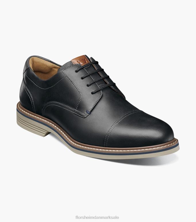 Florsheim Mænd norwalk cap toe oxford NF0RV87 fodtøj sort ch