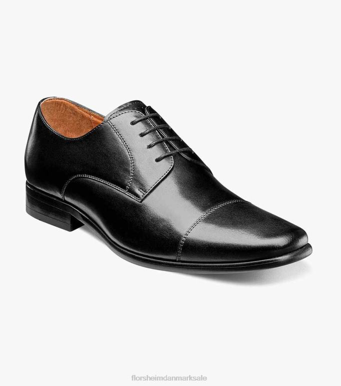Florsheim Mænd postino 1 cap toe oxford NF0RV121 fodtøj sort glat
