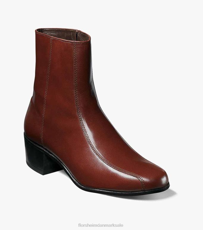 Florsheim Mænd duke bike toe lynlåsstøvle NF0RV247 fodtøj cognac